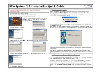 328 Quick guide to installing the STarSystem - Applied Cytometry