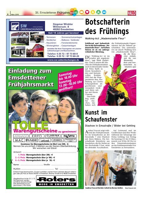 31. Emsdettener Frühjahrsmarkt