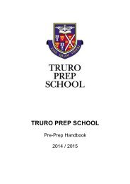 Pre-Prep Parents Handbook - Truro School