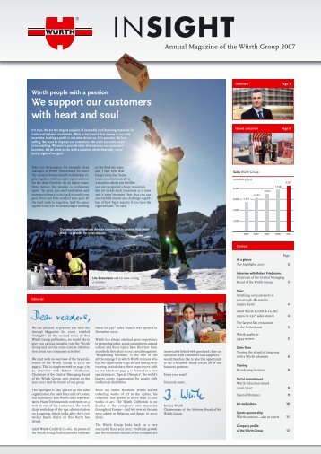 INSIGHT - Annual Magazine of the Würth Group 2007