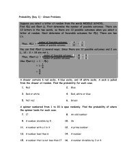 Green Probability Handout 1 - WordPress.com