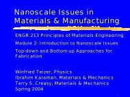 Top-down and Bottom-up Approaches to Nanoscale Fabrication