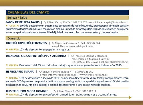 Guia de SOCIOaSOCIO 2015 - CEOE-CEPYME Guadalajara