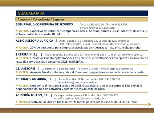 Guia de SOCIOaSOCIO 2015 - CEOE-CEPYME Guadalajara