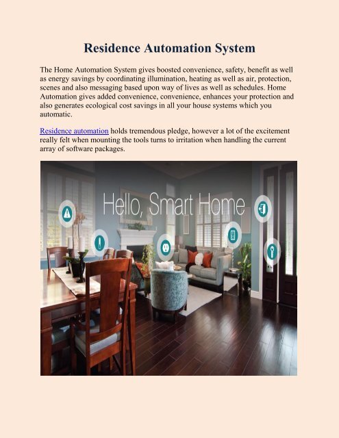 Residence Automation System