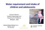 Water requirements in children - European Hydration Institute ...