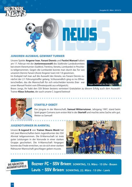 Brixner News, 5. Ausgabe, 2014/15