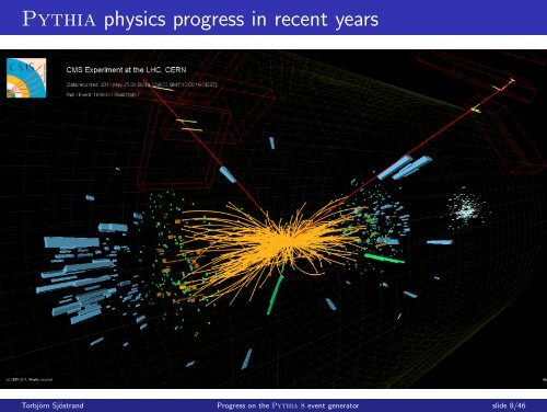 Progress on the Pythia 8 event generator