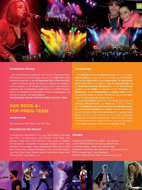 Musiker Magazin 01/2015