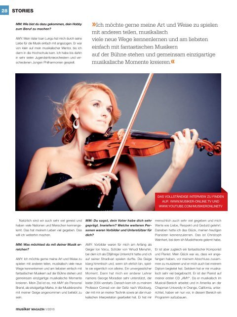 Musiker Magazin 01/2015