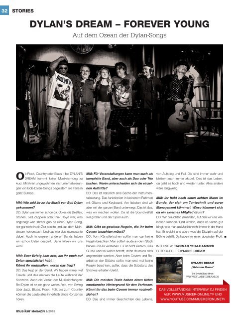 Musiker Magazin 01/2015