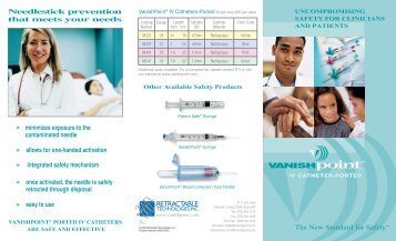 VanishPointÂ® Ported IV Catheter Brochure