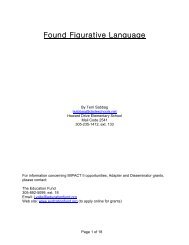 Found Figurative Language by Terri Sabbag - The Education Fund