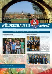 Ausgabe 07/2012 - 19 - Gemeinde Wülfershausen