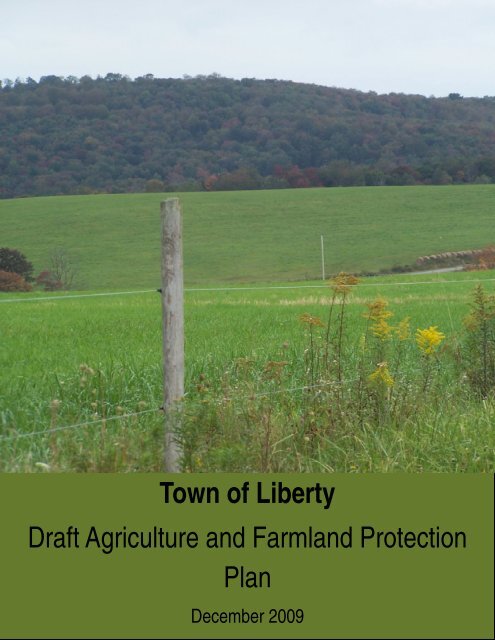 Agriculture and Farmland Protection Plan - Town of Liberty