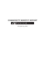 COMMUNITY BENEFIT REPORT - Jewish Home of San Francisco