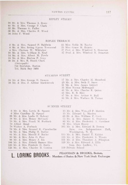 Blue Book 1908 - Newton Free Library