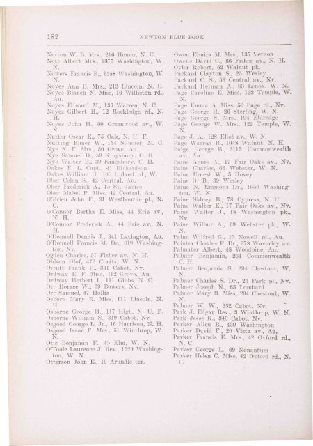 Blue Book 1908 - Newton Free Library