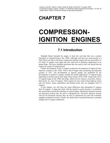 CHAPTER 7 COMPRESSION- IGNITION ENGINES 7.1 Introduction