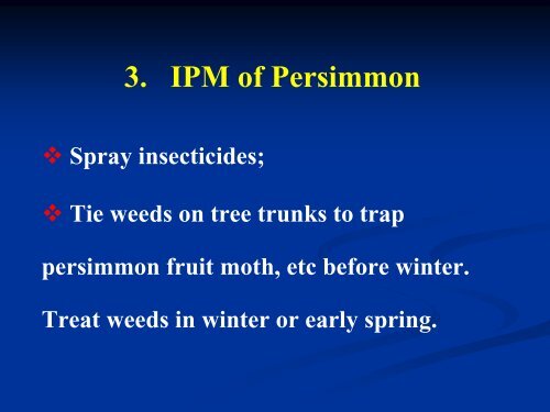 Key pests