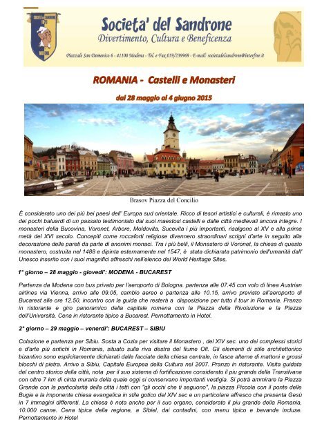 Romania - Castelli e Monasteri
