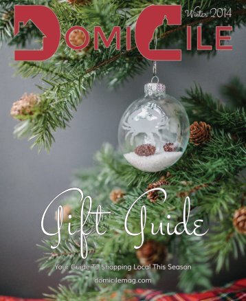 DomiCile Winter 2014 Gift Guide