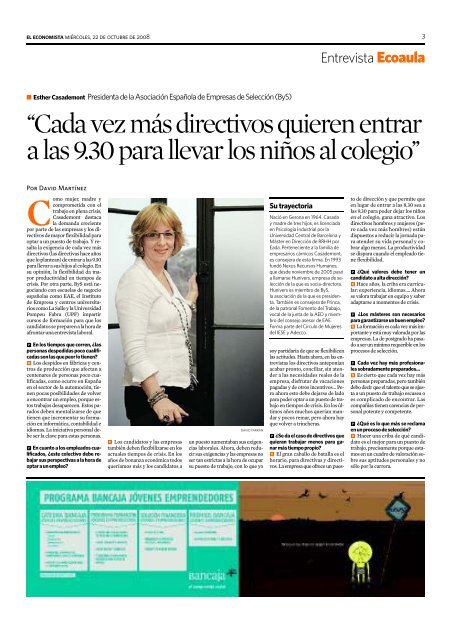 Entrevista Esther Casademont, presidenta de la Asoc ... - Ecoaula