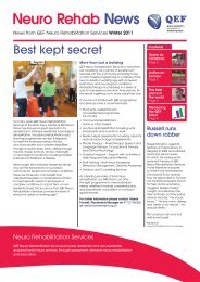 Neuro Rehab News Winter 2011 - QEF