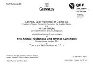 The Annual Guinness and Oyster Luncheon - QEF