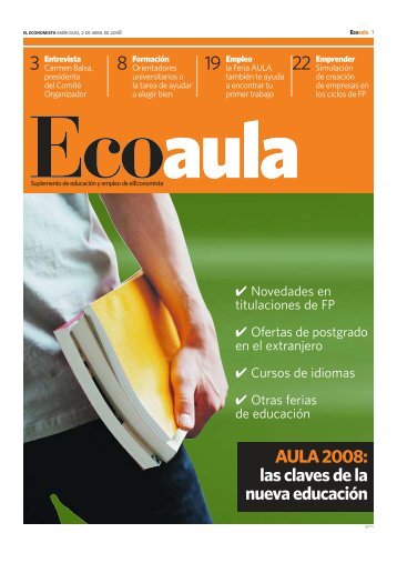 AULA2008: las claves de la nueva educaciÃ³n - Ecoaula