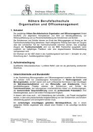 hBF Organisation und Officemanagement - Andreas-Albert-Schule