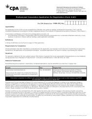 Professional Corporation Application – Form 4-6C - Institute of ...