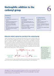 Nucleophilic addition to the carbonyl group