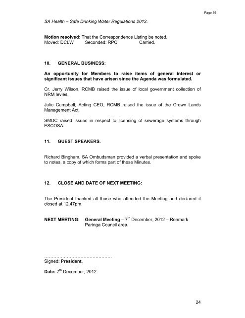 THE BERRI BARMERA COUNCIL - SA.Gov.au