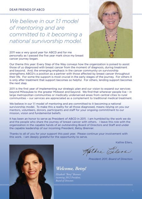 2011 Annual Report - ABCD After Breast Cancer