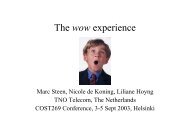 The wow experience - Marc Steen