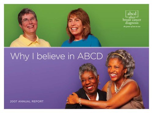 why i believe in aBCd - ABCD After Breast Cancer