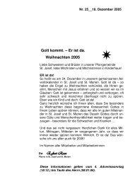Info-Blatt 25, Weihnachten 2005.pdf - St. Josef-Kinderhaus