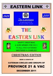 12th Eastern Link - Province 20 Catenians of Western Australia