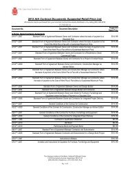 2013 AIA Contract Documents Suggested Retail Price List