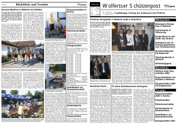 Ausgabe 7 - SchÃ¼tzenverein ImmergrÃ¼n Wolferts eV