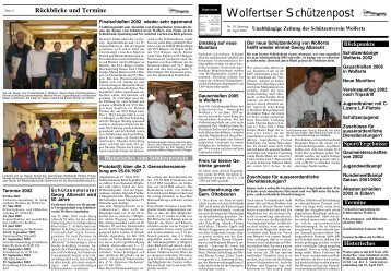 Ausgabe 10 - SchÃ¼tzenverein ImmergrÃ¼n Wolferts eV