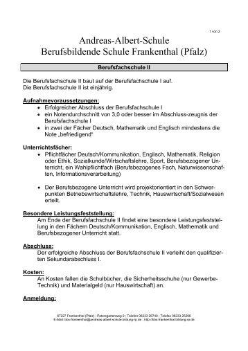 Andreas-Albert-Schule Berufsbildende Schule Frankenthal (Pfalz)