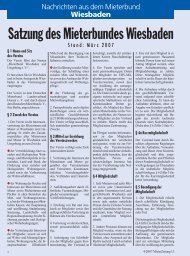 Wiesbaden - Mieterbund Wiesbaden und Umgebung eV