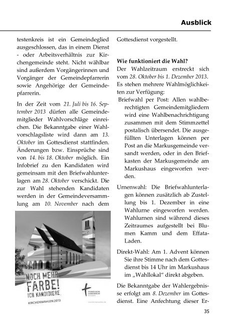 Gemeindebrief 2/2013 - Evangelische Kirche in Heidelberg