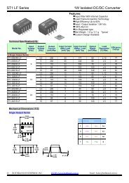 ST1 LF Series 1W Isolated DC/DC Converter - Powel.ru