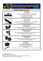 Weight-Lifting Accessories Catalog - Fitnessconcept.com.sg
