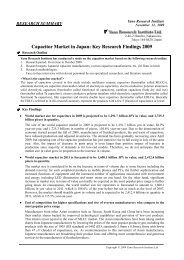 Capacitor Market in Japan: Key Research Findings 2009