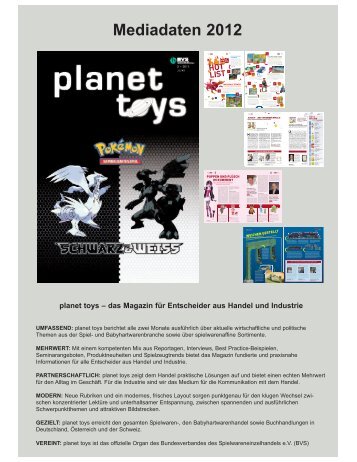 Mediadaten planet toys 2012:briefpapier-mf verlag.qxd.qxd - WSI-GbR