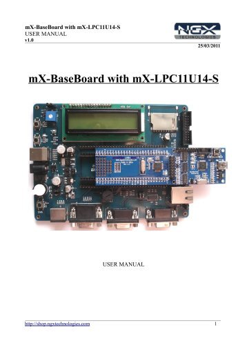 MX-BaseBoard with mX-LPC11U14-S Manual